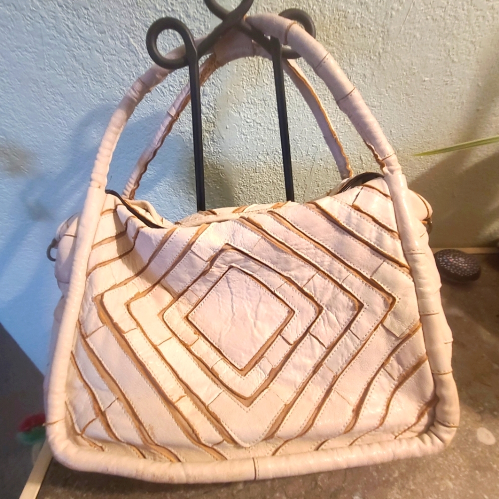 Monserat DeLucca Cream Handbag